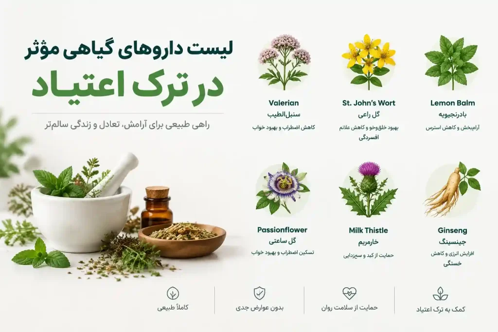 داروی گیاهی برای ترک اعتیاد